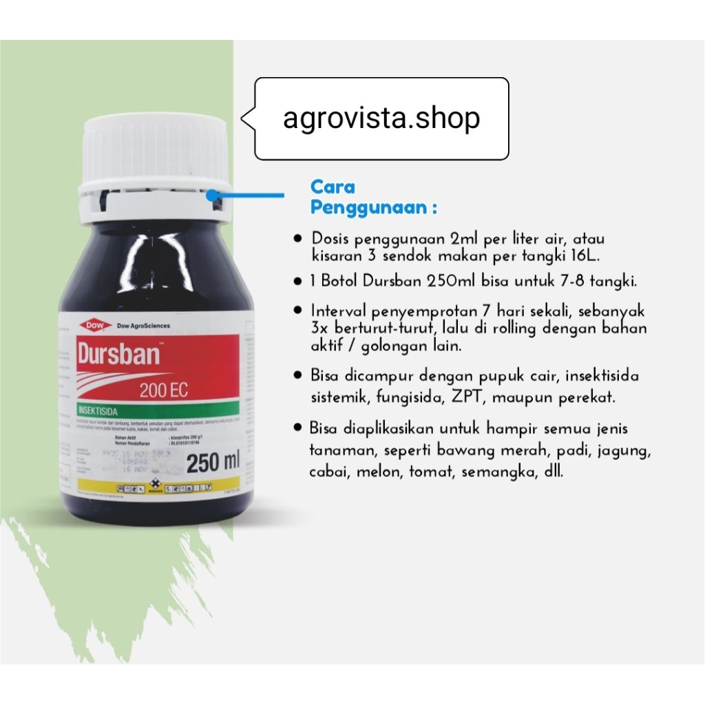 DURSBAN 200 EC INSEKTISIDA (100 ML)