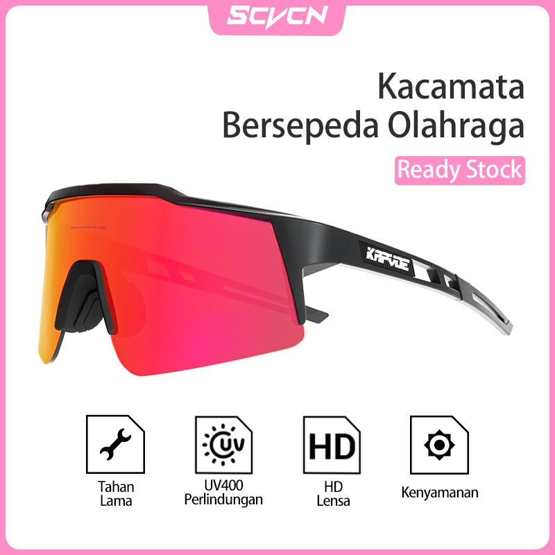 KAPVOE Kacamata Bersepeda Pria Wanita Kacamata Bersepeda Olahraga Luar Ruangan Kacamata Sepeda Gunun