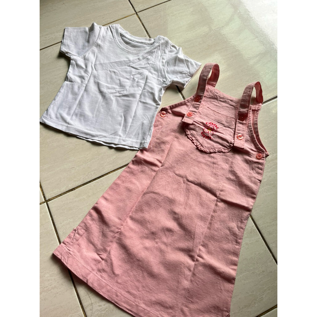 Overall Dress Anak Perempuan merk cool girl