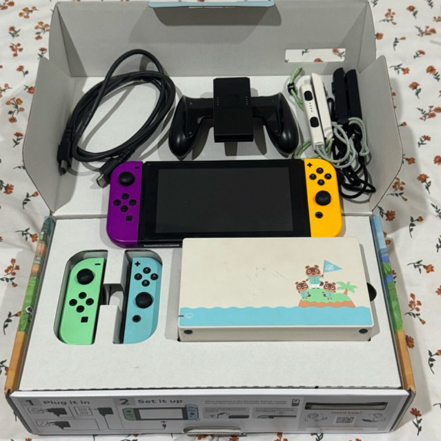 Nintendo Switch v2 animal crossing edition - nintendo bekas
