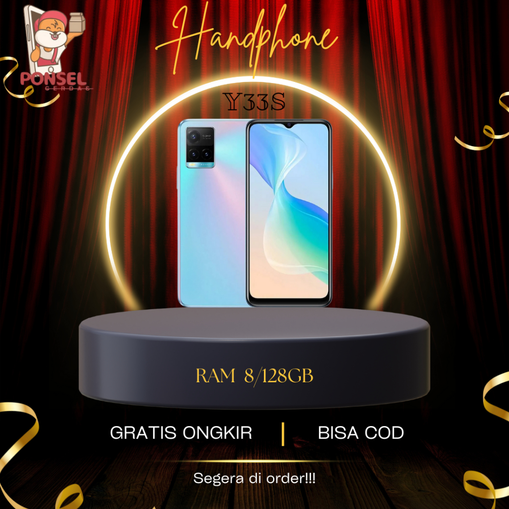 PonselCerdas_ Y33s Ram 8GB Internal 128GB Bergaransi