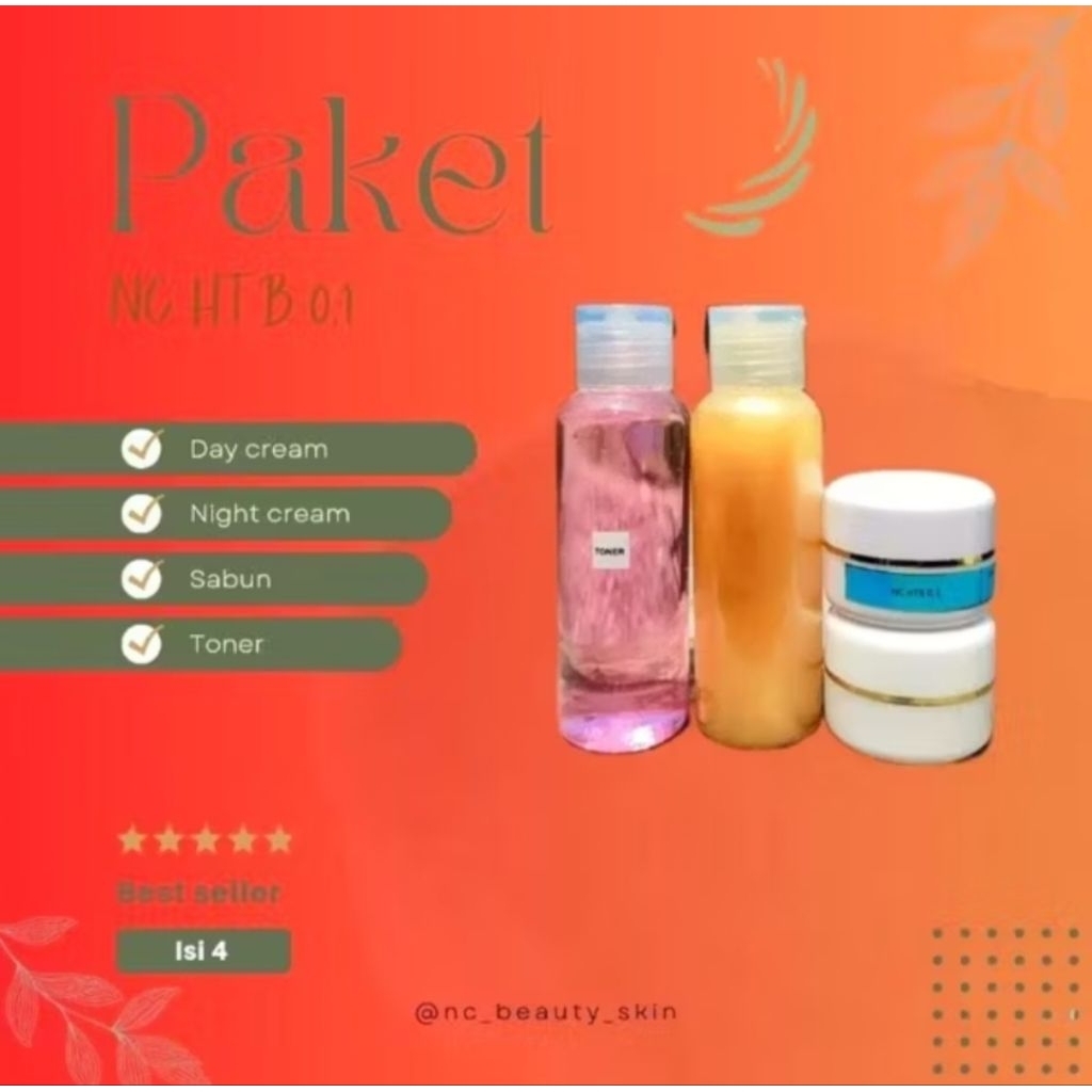 PAKET SUPER GLOWING ISI 4 BY NC BEAUTY SKINCARE// SET 4in1 BY NC BEAUTY SKINCARE