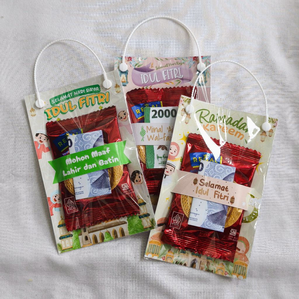(MINI GIFT) IDUL FITRI EDITION MINI GIFT SNACK HAMPER MINI ANAK PARCEL MINI ANAK AMPLOP SNACK UANG I
