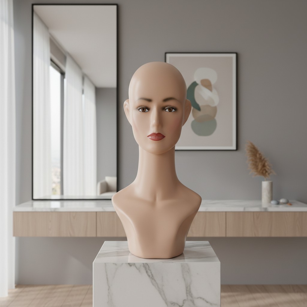 MANEKIN KEPALA manekin kepala mannequin head patung kepala display aksesoris topi hijab wig kacamata