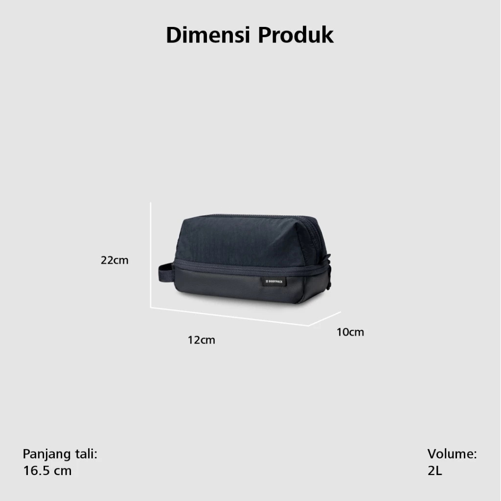 Bodypack Assistant 2.0 Toiletry Clutch Pouch Travel Anti Air - Navy - Original