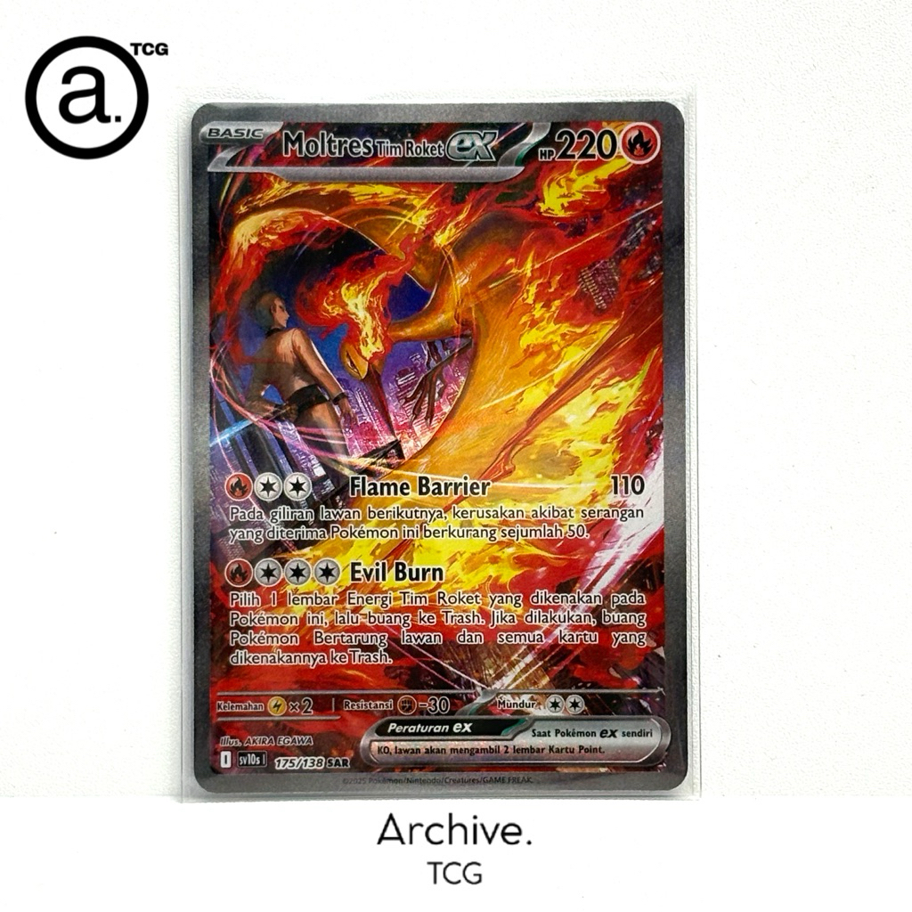 Moltres Tim Roket SAR (175/138) Pokemon Indonesia ~ Kehadiran Juara SV10S