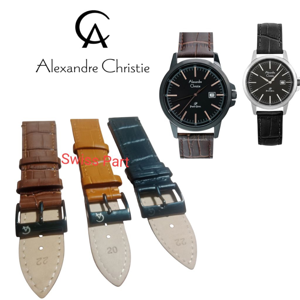 Tali Jam Alexandre Christie  Motif Croco Original - Strap Jam Alexandre Christie Primo Steel Classic