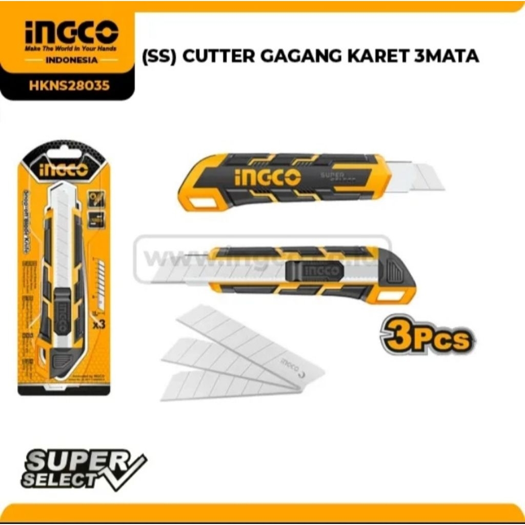 CUTTER GAGANG KARET 3MATA INGCO