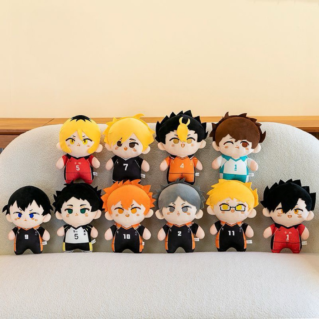 [PREORDER] Boneka Anime Voli Karakter Hinata Shoyo & Kageyama Tobio – Plush Imut 23 cm