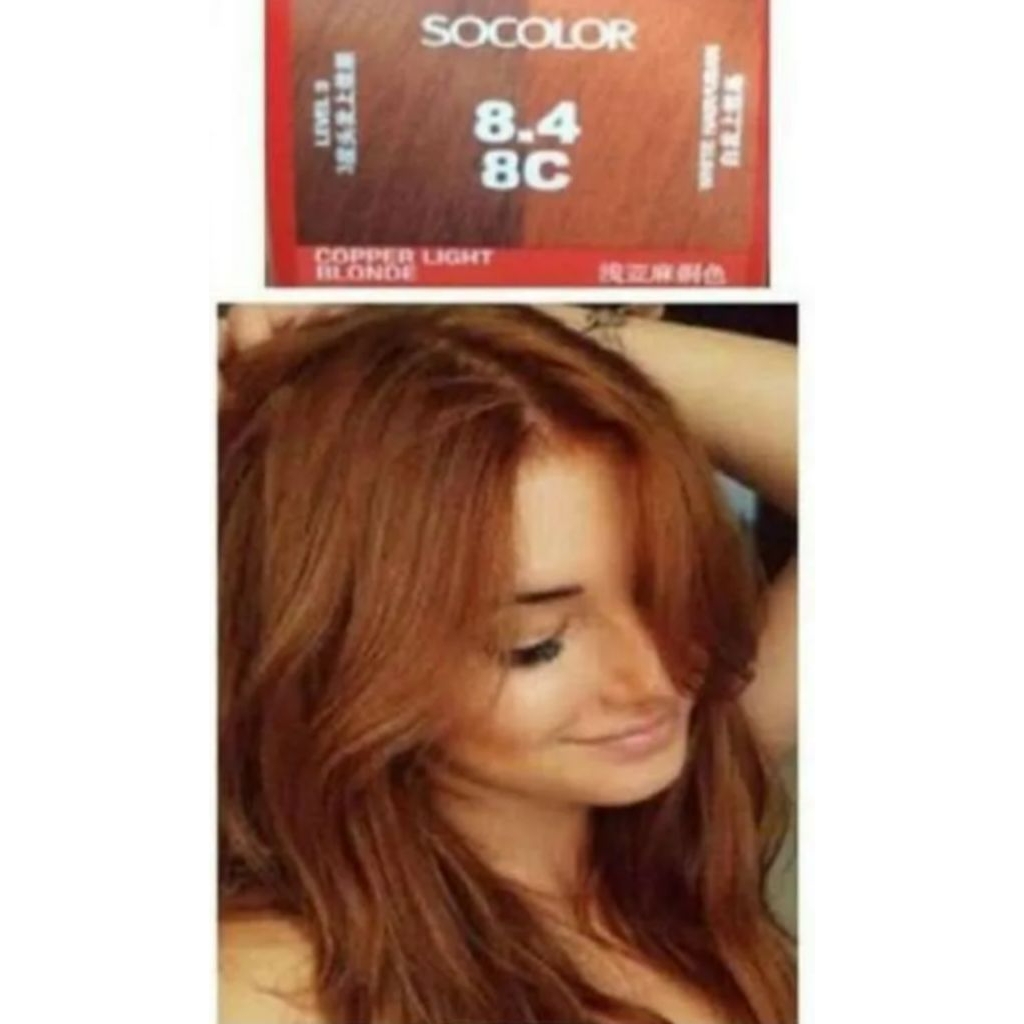 pewarna rambut permanen Matrix SoColor 8.4