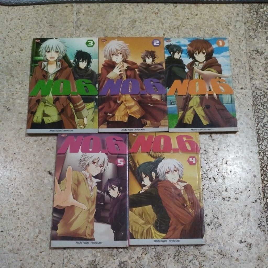 komik no.6 set volume 1-5 atsuko asano hinoki kino manga penerbit m&c