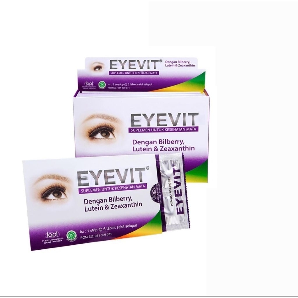 EYEVIT SUPLEMEN MATA MINUS 1 STRIP @6 tablet