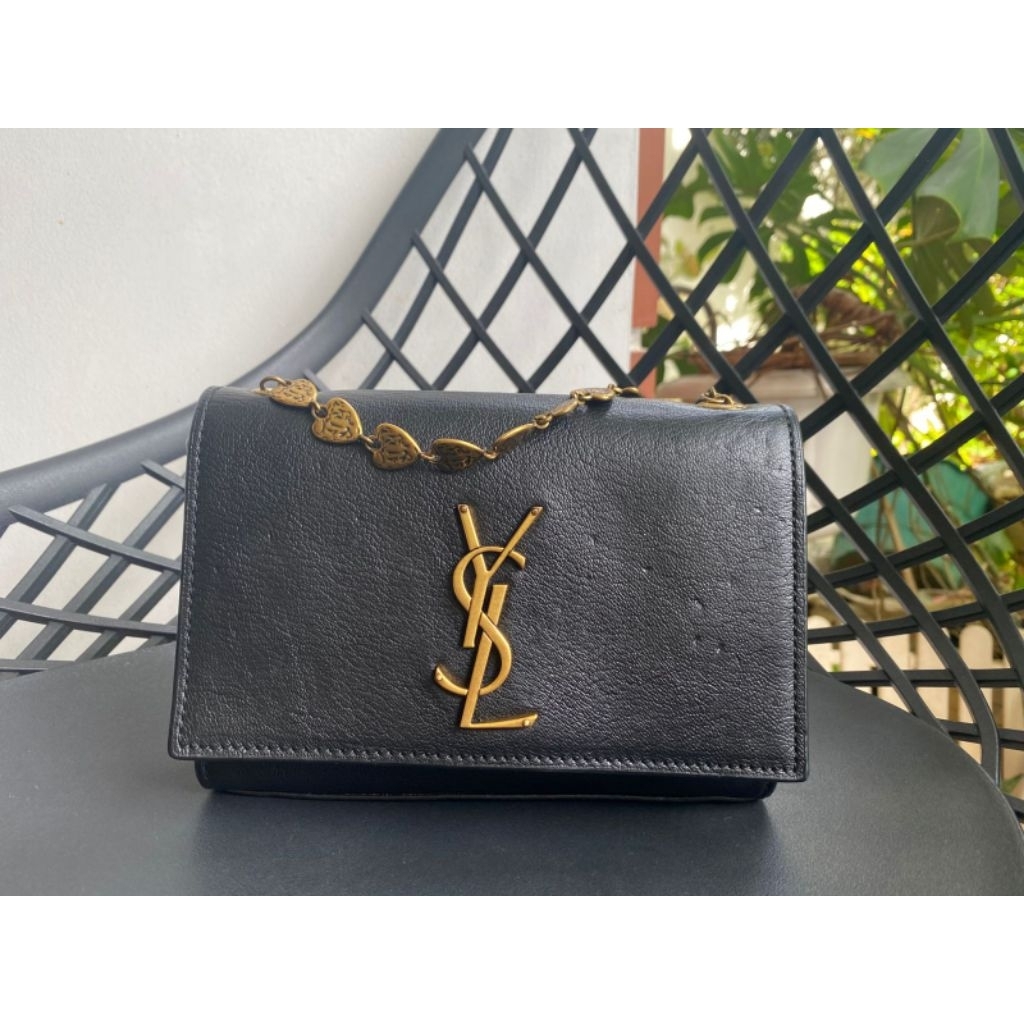 YSL small Kate Heart Chain Shoulder Bag