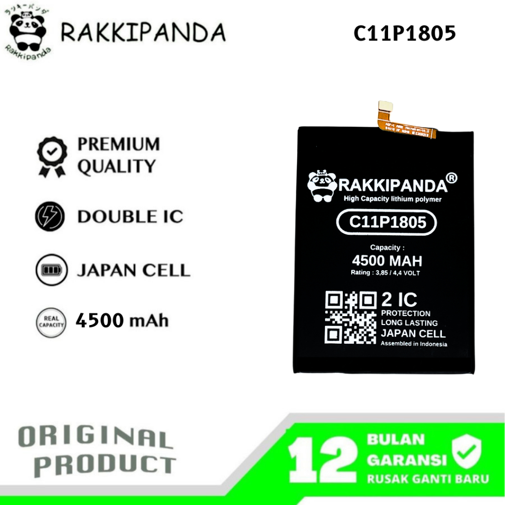 RakkiPanda - C11P1805 Zenfone Max M2 ZB633KL Batre Batrai Baterai
