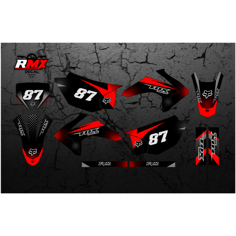 DECAL CRF 230 FULLBODY (012) DEKAL STIKER CRF 230 F 150F 230F 2015 2016 2017 2018 2019 2020 2021 202