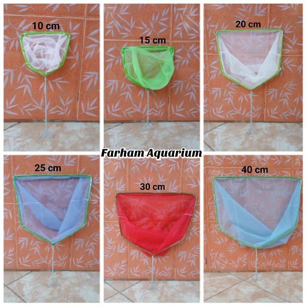 SEROKAN IKAN SESER kutu AIR aquarium SEROKAN IKAN HIAS, ukuran 5 cm, 10 cm, 15 cm, 20 cm, 25 cm, 30 