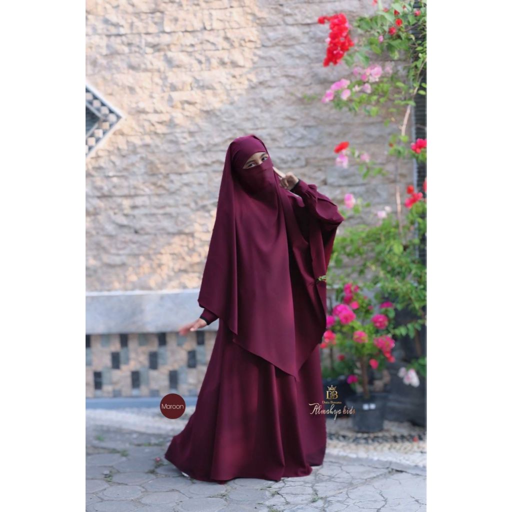Set Gamis anak-anak Almahya Duta Busana matt barbara anti uv