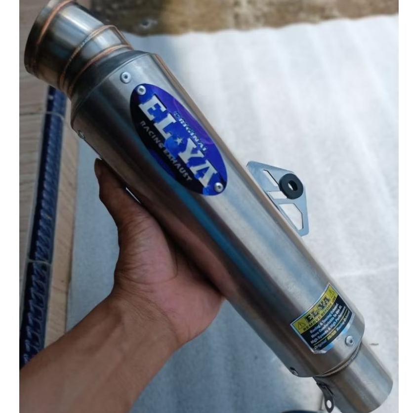 slincer knalpot ELYA original dos kompetisi inlet 50mm panjang 25cm