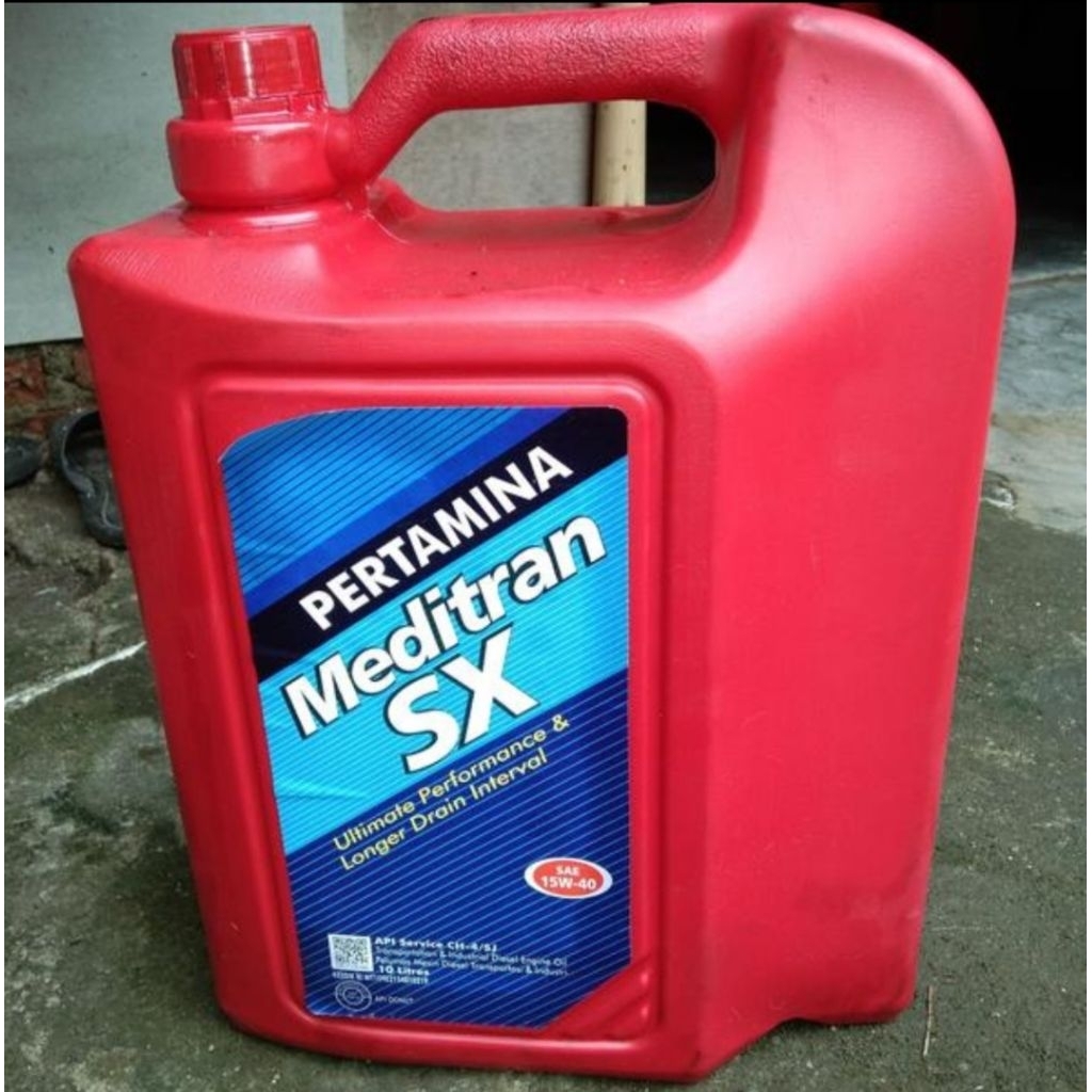 Oli Mesin Meditran SX 15W-40 isi 10 Liter oli meditran sx 15w-40 pertamina