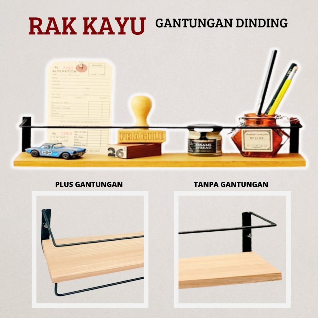 Rak bumbu dapur gantungan dinding minimalis