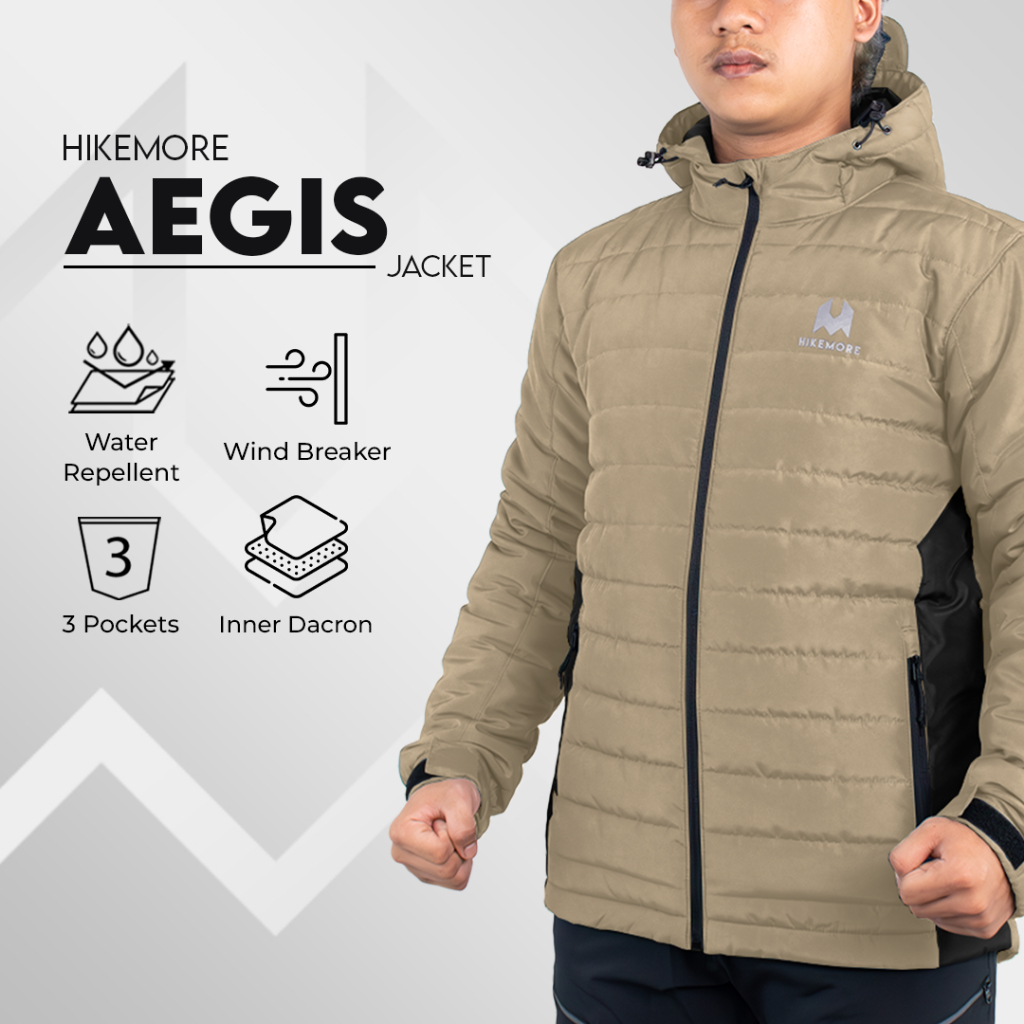 Jaket Hikemore Aegis Puffer Gunung Windreaker