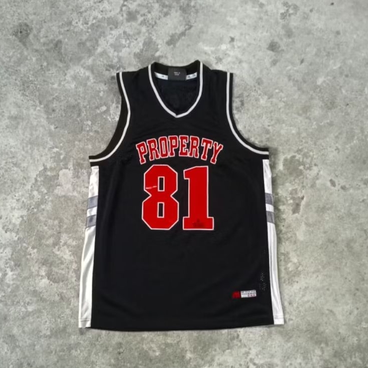 Ab-Tech "Property 81" USA Vest / Lekbong Jersey hiphop vintage y2k Fullbordir