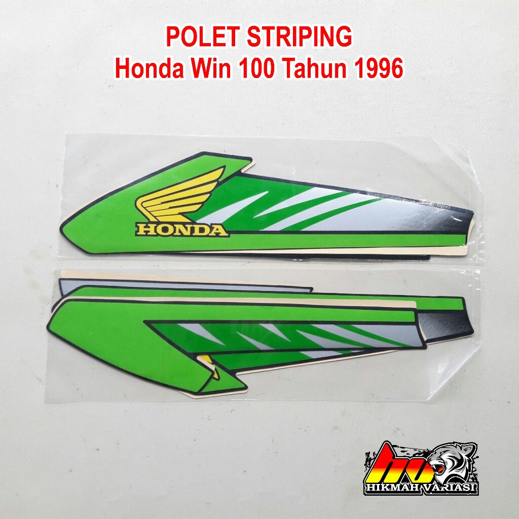 striping sticker stiker list body honda win 100 TAHUN 1996