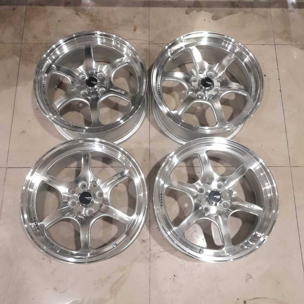 velg mobil bekas racing jdm advan rg2 r16 x7 et42 pcd 8x100/114,3