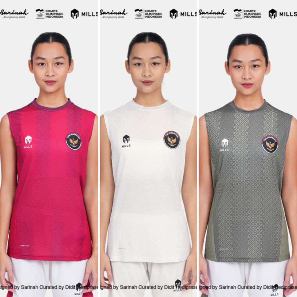 MILLS Tim INDONESIA SEA Games Indoor Sleeveless Women Jersey Home, Away & Third