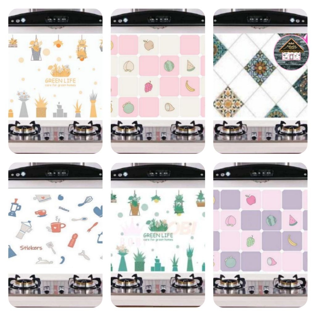 WALLKITCHEN Stiker Dapur anti panas,air,minyak