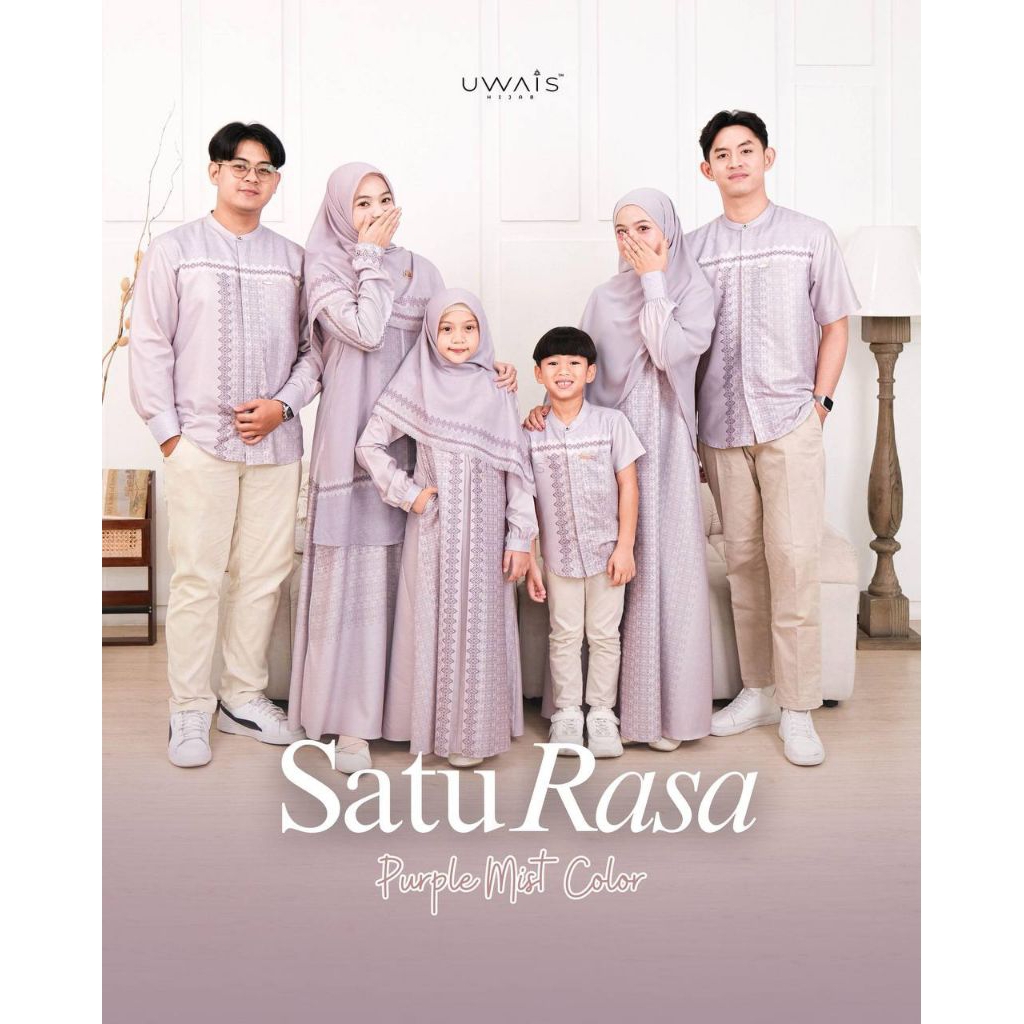 UWAIS HIJAB Satu Rasa Family Series 3 // Purple Mist // Sarimbit 2026
