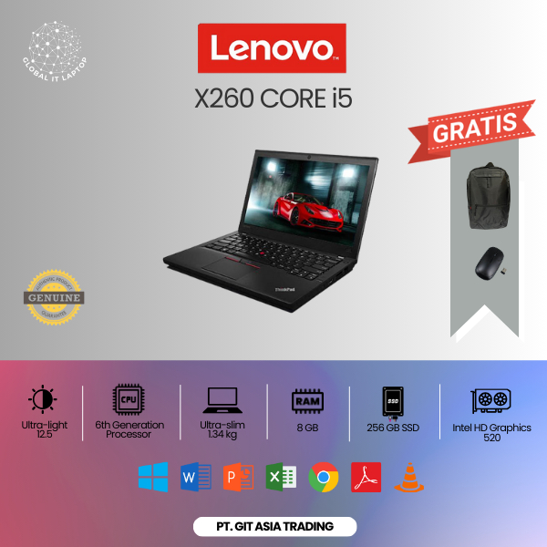 LENOVO X260 CORE i5 GEN 6