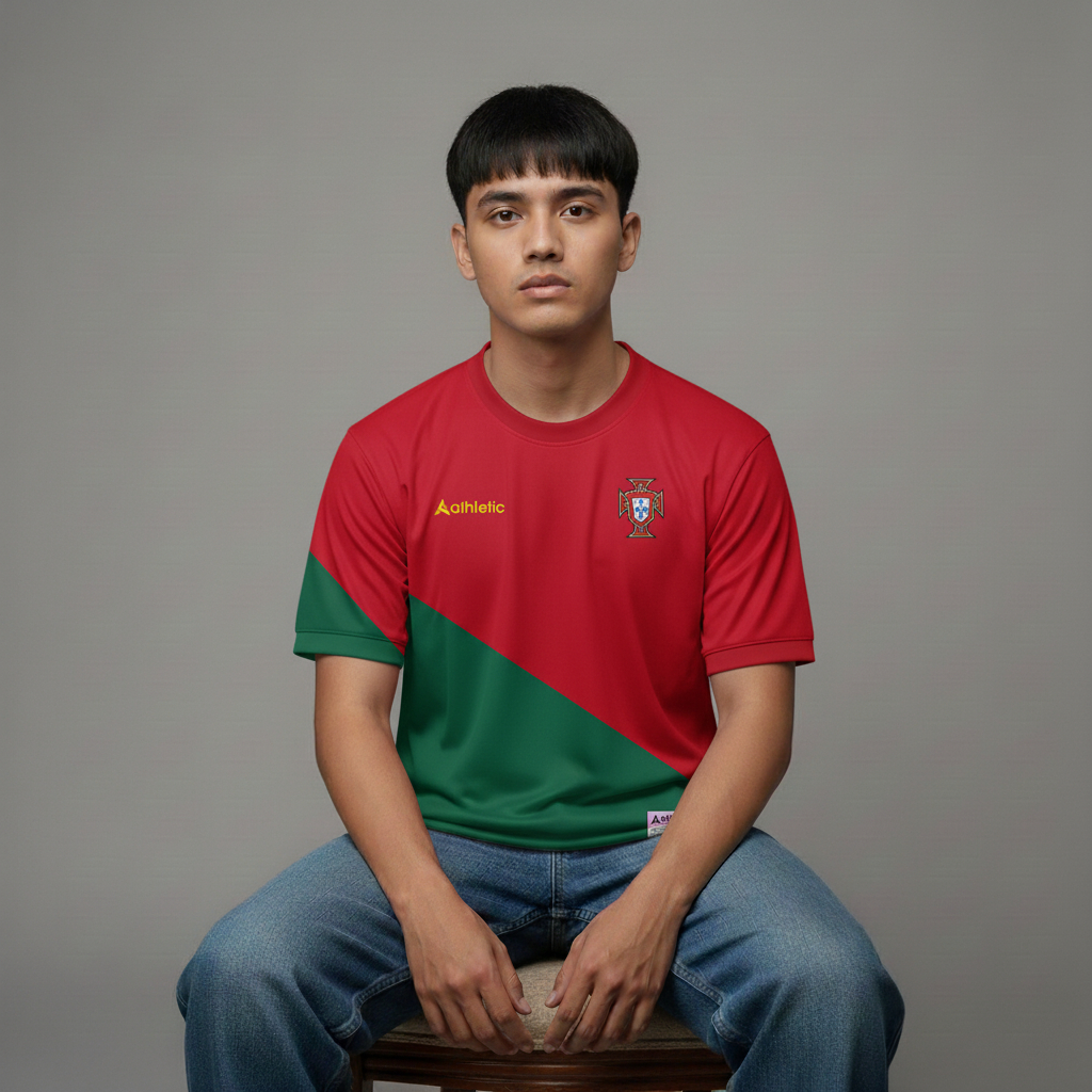 ATHLETIC SPORTWEAR - Jersey Bola Fantasy Portugal 2022-2023 Fullprinting Casual - Atasan