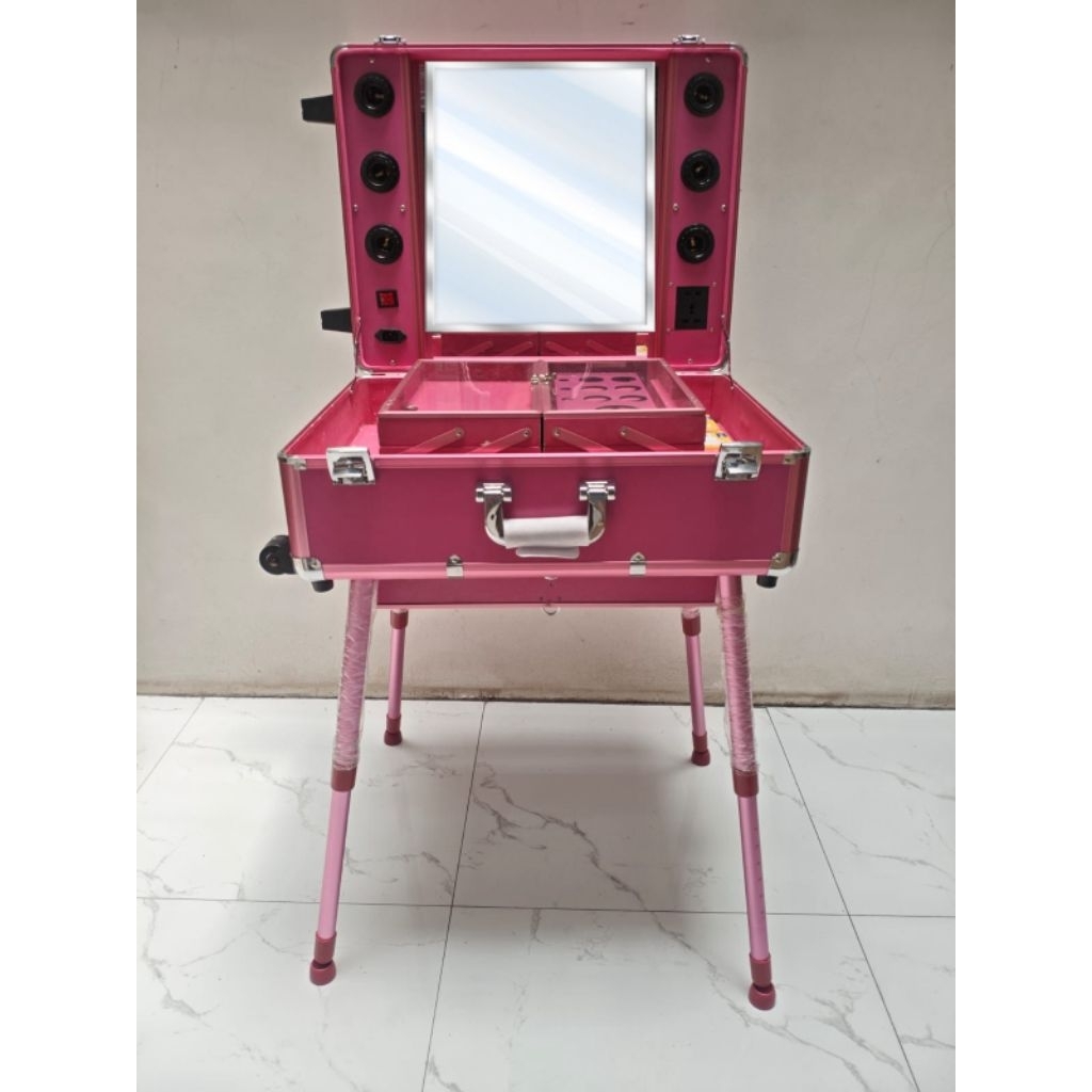 BM 712 RP || MOHON DIBACA DULU  ADA MINUS / KOPER MAKEUP BERODA /KOPER MAKEUP BISA BERDIRI /KOPER MA