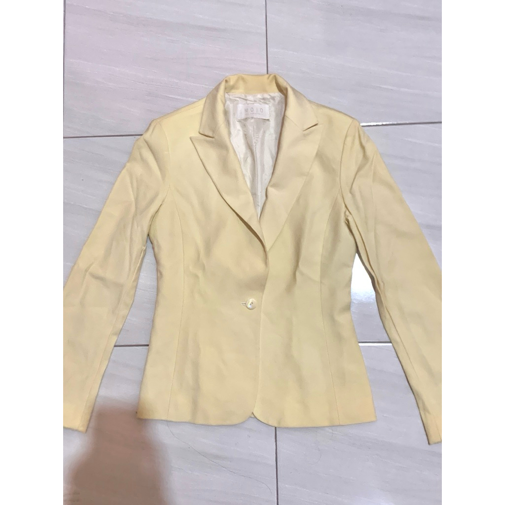 soft yellow blazer