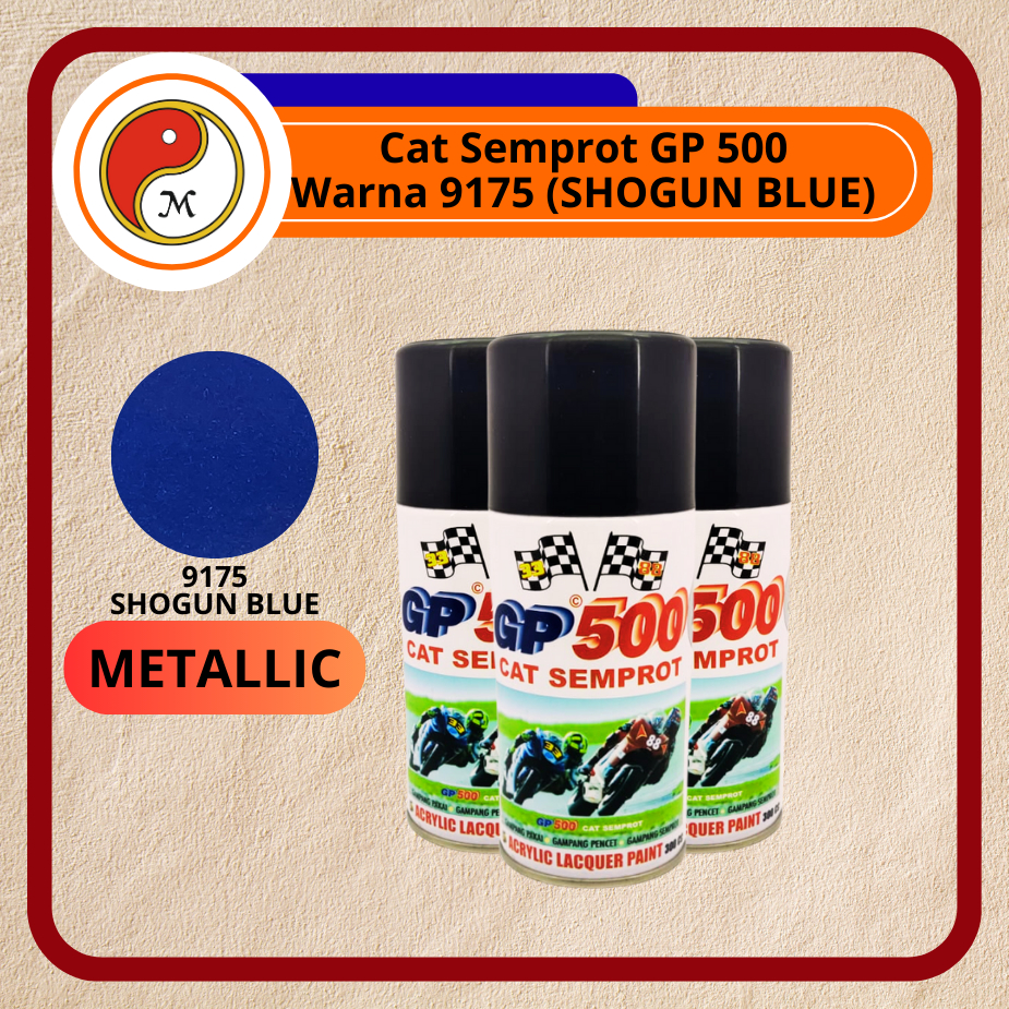 Cat Semprot GP500 / Pylox GP-500 300cc – Aneka Warna | Spray Paint Serbaguna / Warna Shogun Blue (91