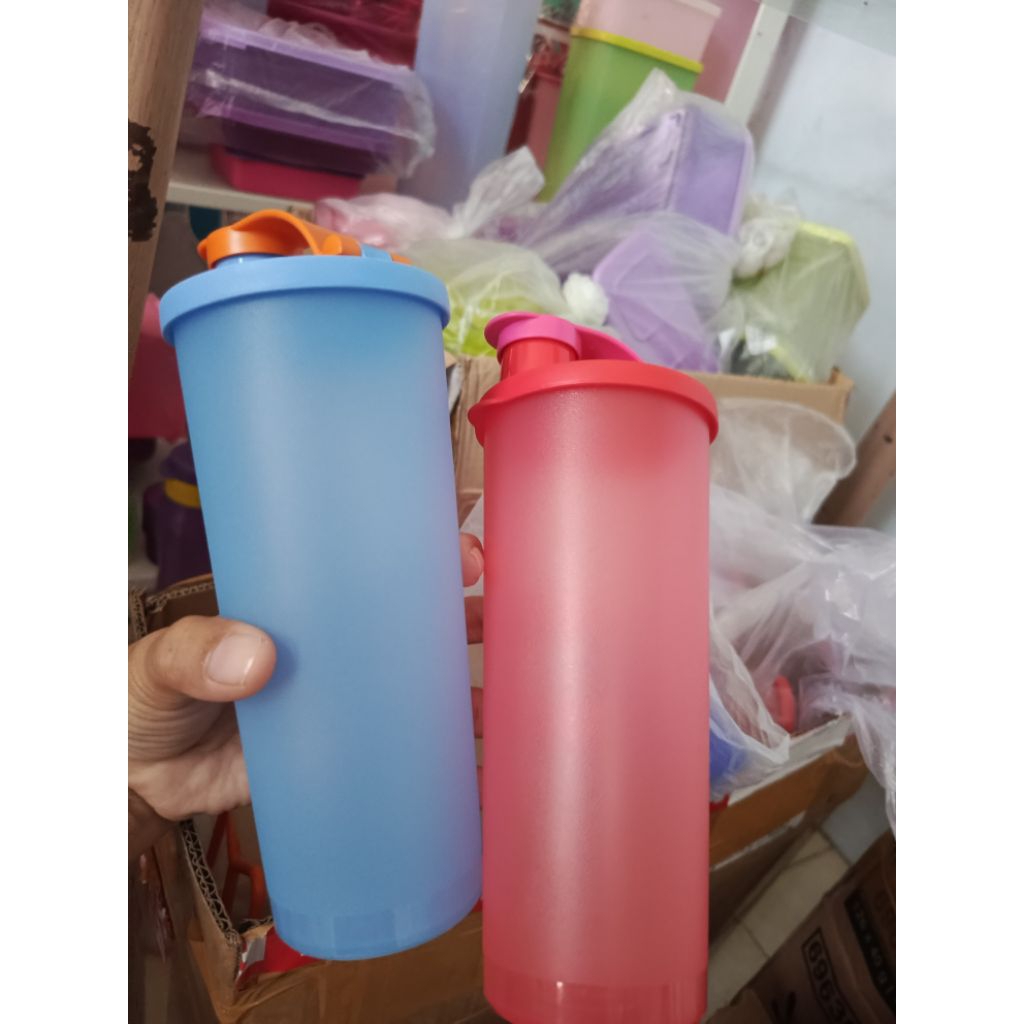 New gelas Tupperware Giant Tumbler Tupperware tutup corong
