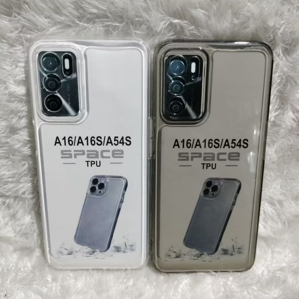 SoftCase Casing OPPO A16 A16S A54S A55 A56 A53S 5G Selikon Bening Transparan Sepace TPU Pelindung Be