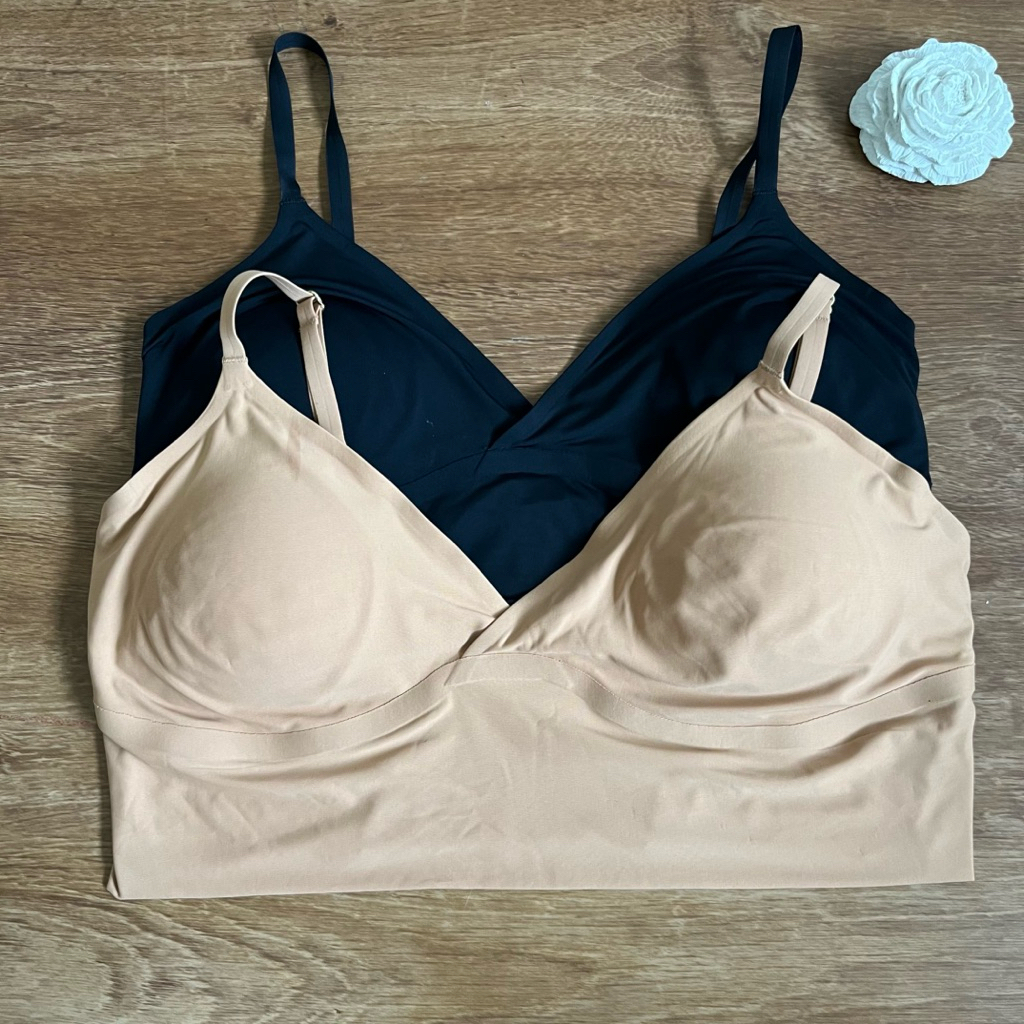BRALETTE BRANDED BRA TANPA KAWAT SEAMLESS BUSA TIPIS RATA SIZE L 36B L 38B B80 32A 32B BAHAN ADEM LE