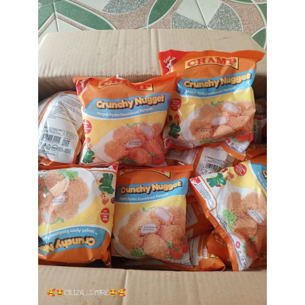 Nugget Ayam Garing Kriuk 225 Gram - Champ, Renyah dan Lezat