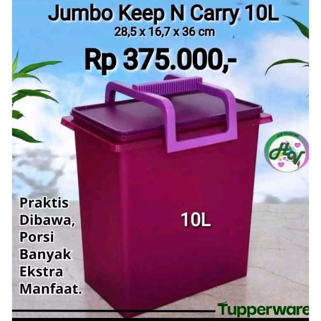 TUPPERWARE JUMBO KEEP N CARRY 5 , 10KG