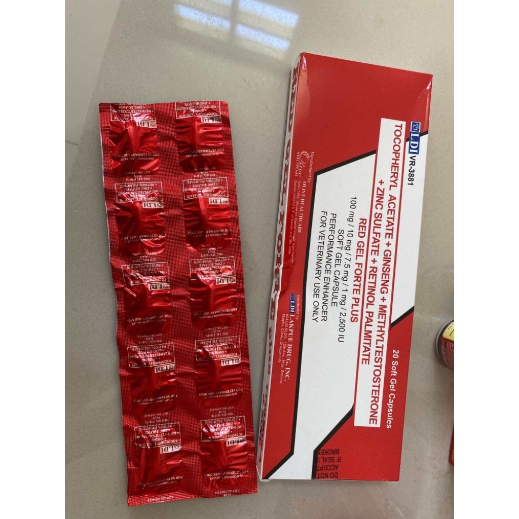 RADGEL FORTE PLUS LDI Red Gel Forte Plus Vitamin Ayam Meningkatkan Stamina Ayam