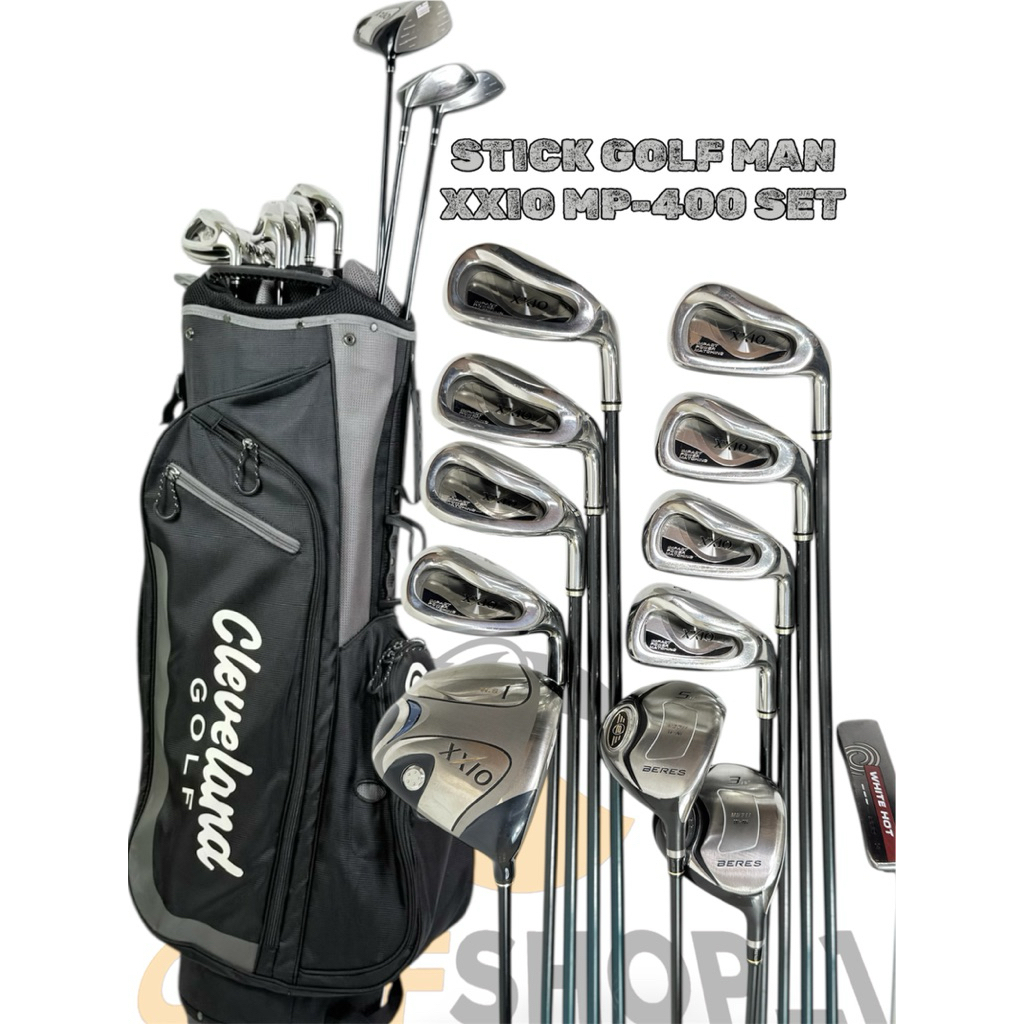 Stick Golf Man XXIO MP400 Shaft Graphite Flek Reguler Second Original Fullset Bag Golf