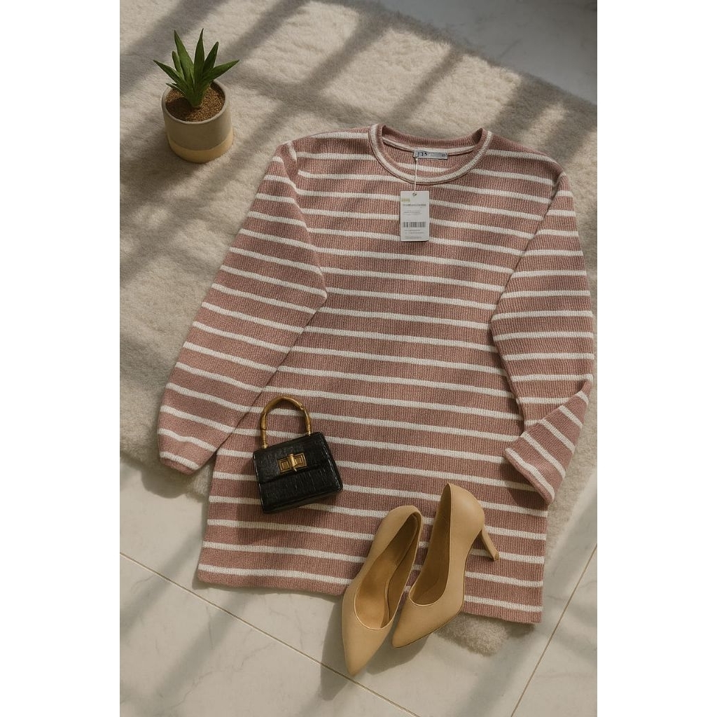 ZARA atasan rajut knitwear