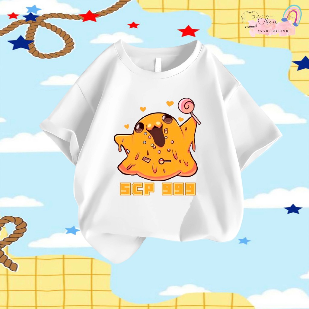[FREE NAMA] Baju Kaos Anak Motif KARAKTER SCP 999 ROBLOX LOLIPOP Bahan Premium UNISEX