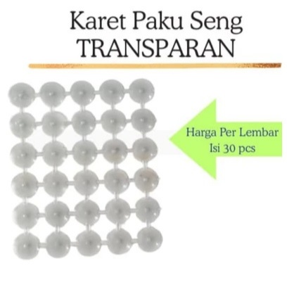 Karet Paku Seng Transparan atau Karet Paku payung asbes TRANSPARAN