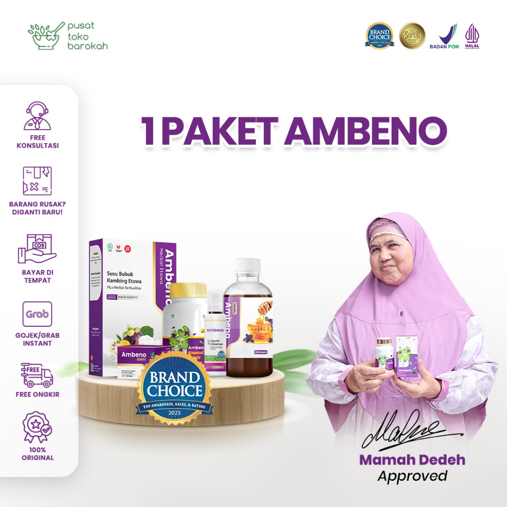 Ambeno Salep Kapsul Madu Susu Herbal Untuk Atasi Ambeien Denagn Aman Ambeno Original BPOM dan Halal
