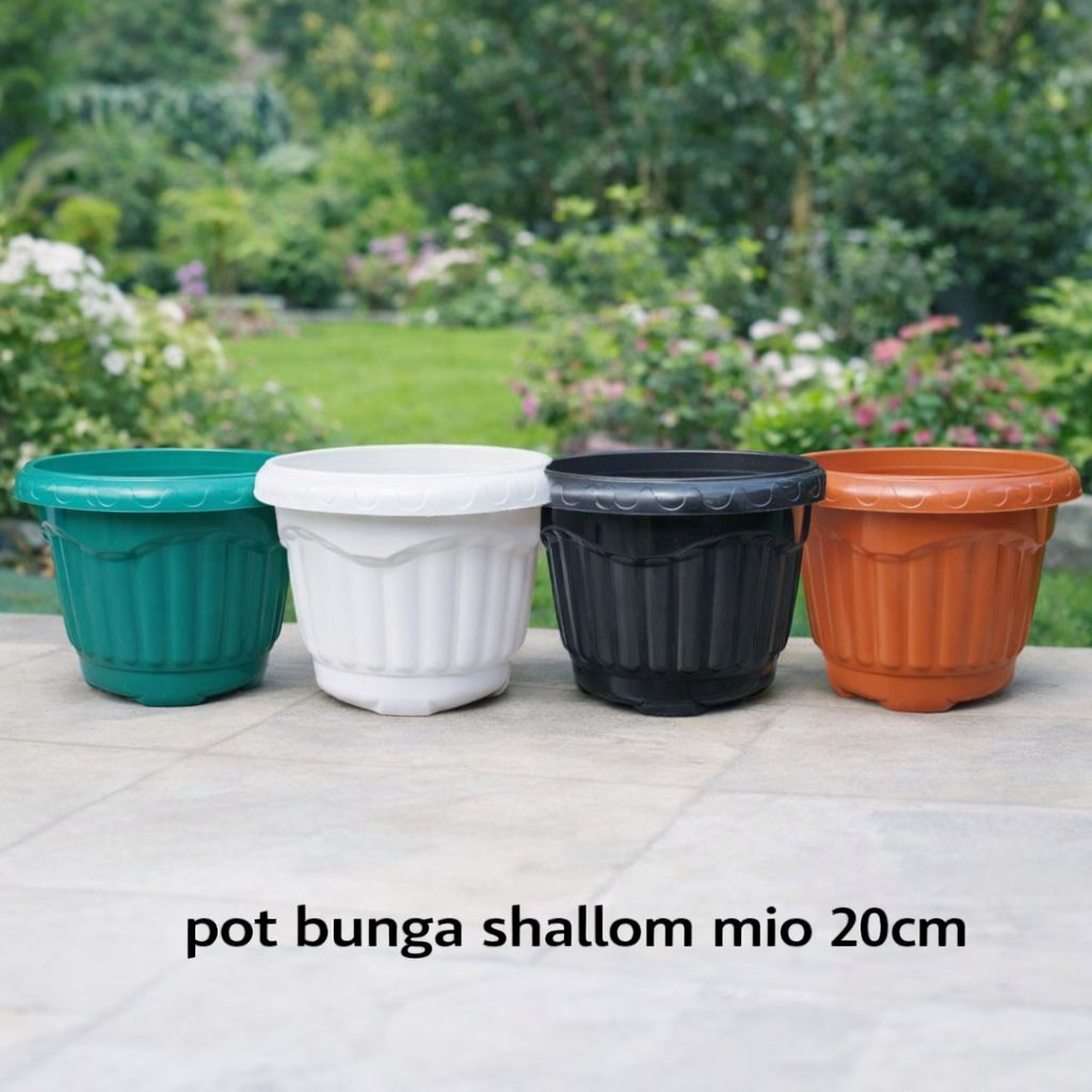 Pot Bunga Shallom Mio 20 pot model belimbing pot plastik kuat