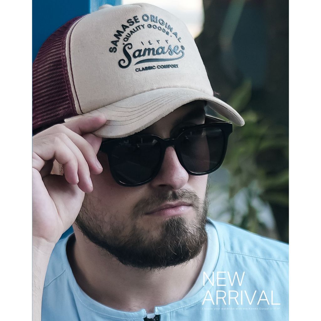 SAMASE Topi Trucker Hat B001 Topi Baseball Aksesoris Muslim Pria Remaja - Dewasa Terbaru 2026