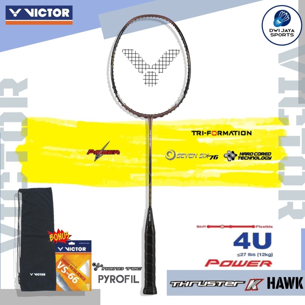 Victor Thruster Hawk | TK-Hawk C Badminton Racket